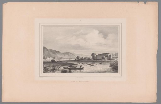 View of Hastière from the Meuse