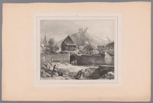 Village with Ruins of the Castle of Crèvecœur