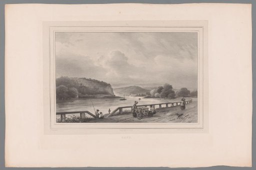 Flower Seller on a Path along the Meuse