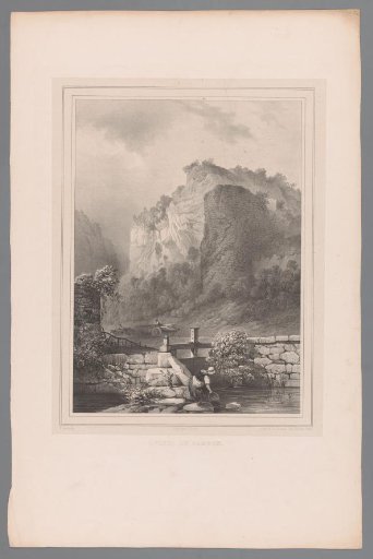 Woman Drawing Water at the Ruins of Samson