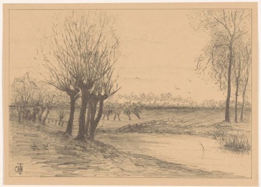 Meadow with pollard willows