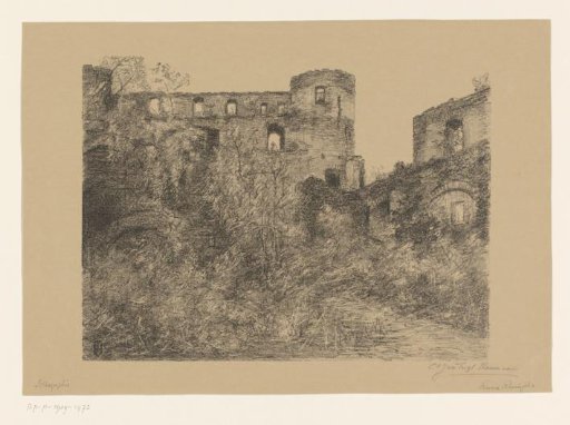View of the ruin of Castle Rheinfels