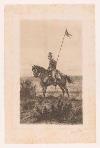 Lancer on horseback
