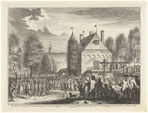 Transfer of two prisoners to the military judge, 1753