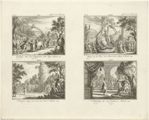 Four scenes from classical history