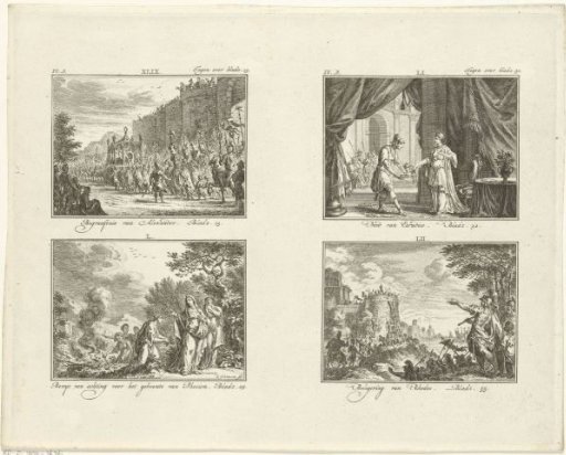 Four scenes from classical history