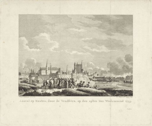 Attack on Nantes by the Vendéens on 29 October 1793