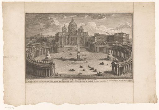 St. Peter's Square with St. Peter's Basilica in Vatican City