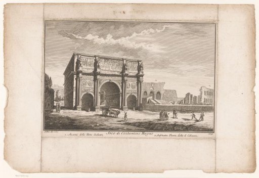 Arch of Constantine and Colosseum in Rome