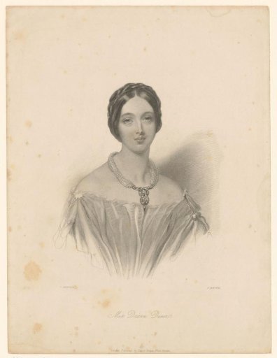 Portrait of a daughter of George Dawson-Damer, possibly Georgiana Dawson-Damer
