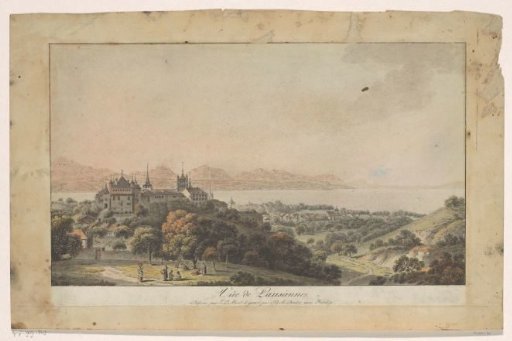 View of the Swiss City of Lausanne