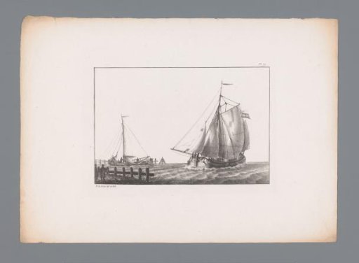 Brabantine packet boat or gaff boat