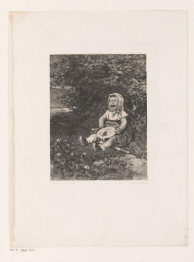 Crying Girl with a Frog on Her Plate