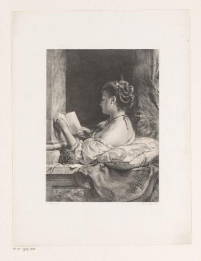 Woman Reading on a Balcony