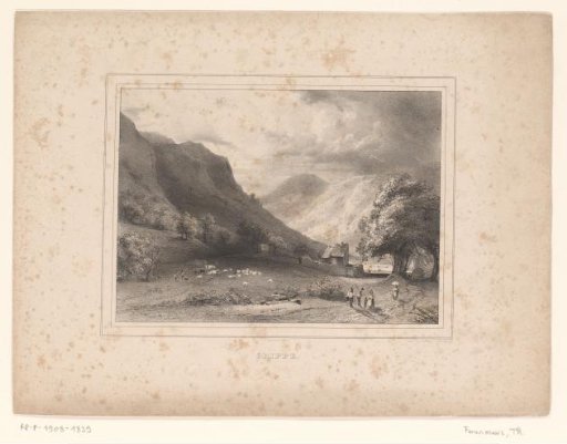 Mountain landscape with a view of Grippe