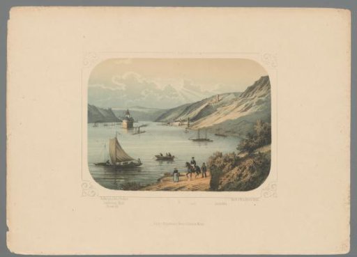 View of Oberwesel, Kaub, and Gutenfels Castle
