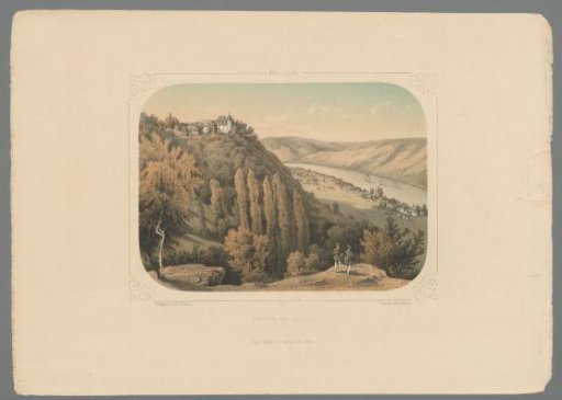 View of Liebeneck Castle on the Rhine