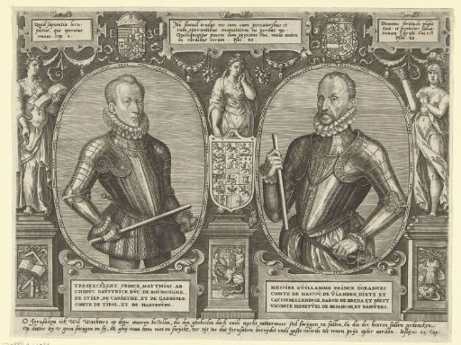 Portraits of Matthias of Austria and William I, Prince of Orange