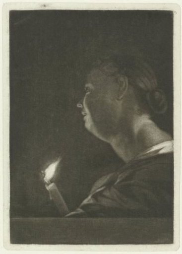 Woman with a candle