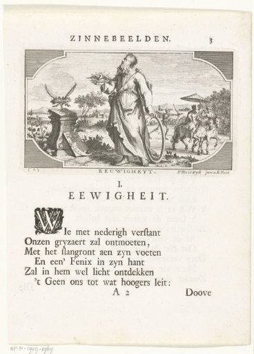 Emblem with an allegory of eternity