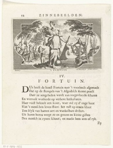 Emblem with an allegory of fortune