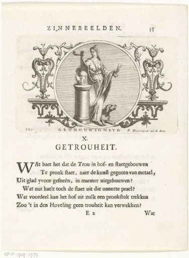 Emblem with an allegory of reliability