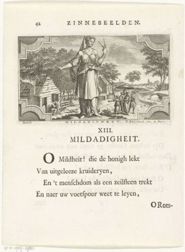 Emblem with an allegory of generosity