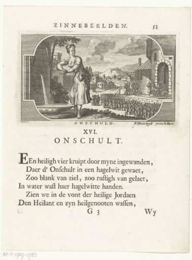 Emblem with an allegory of innocence
