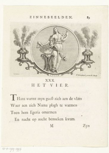 Emblem with an allegory of fire