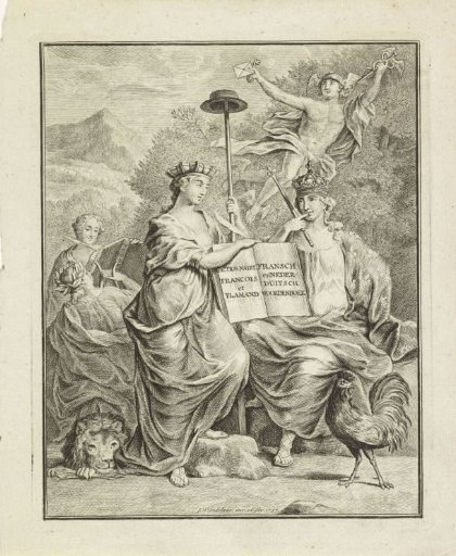 Personifications of the Austrian Netherlands and France