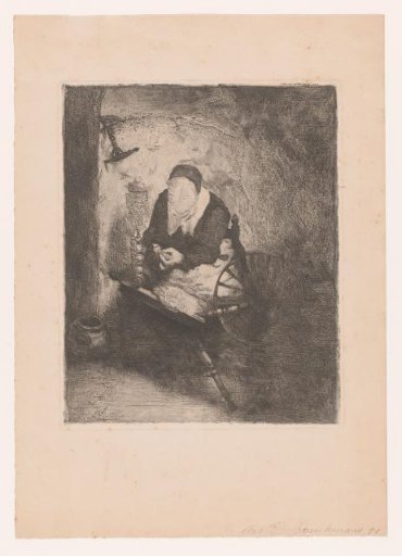 Woman at the Spinning Wheel