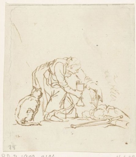 Woman with a matchstick and lamp