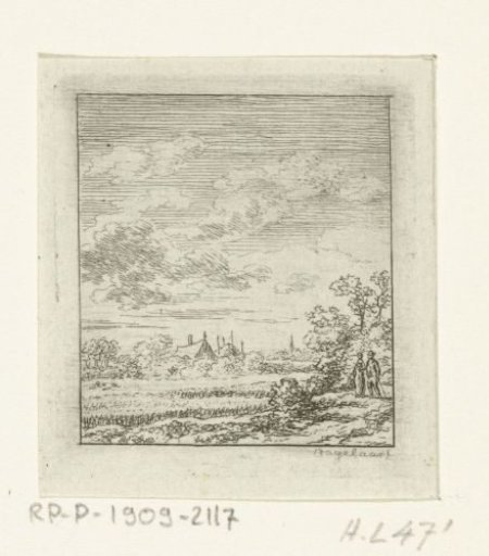 Landscape with a Strolling Couple