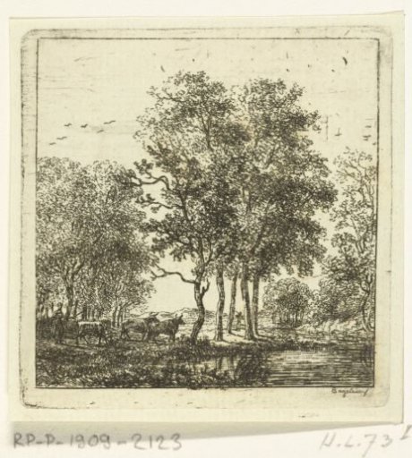 Three cows by a river