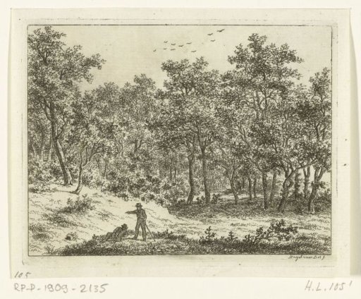 Landscape with a reclining and a standing man