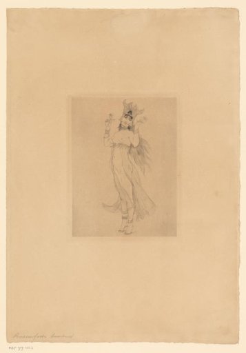 Salome with Javanese headdress and flowers in her hands
