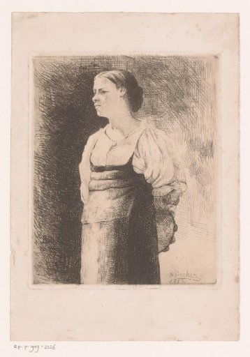 Young Woman with Tambourine