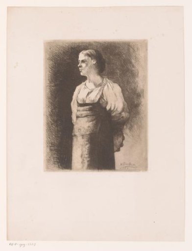 Young Woman with Tambourine