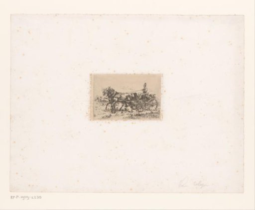 Carriage with two horses