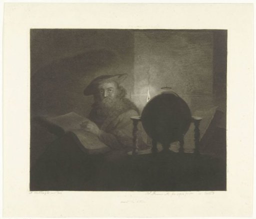 A scholar by candlelight