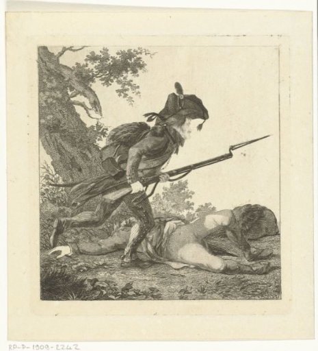 Soldier with a musket in his hand