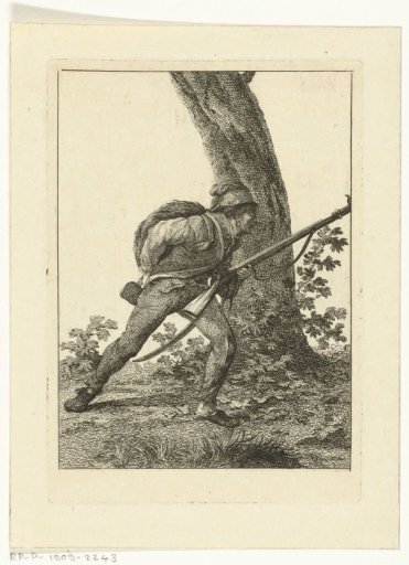 Soldier with a musket in his hand