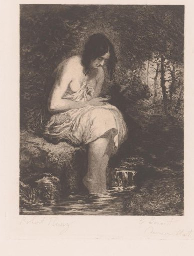 Bathing Young Woman