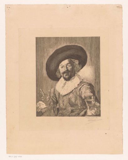 Man with Hat and Drinking Glass