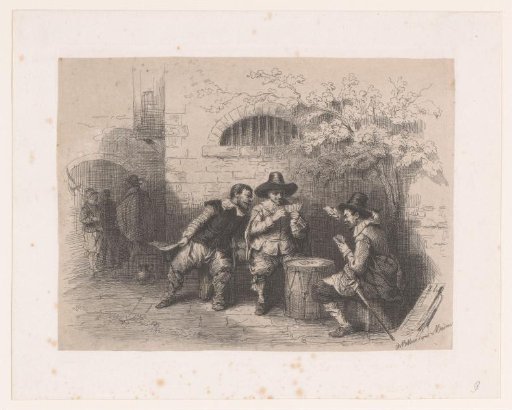 Soldiers playing cards