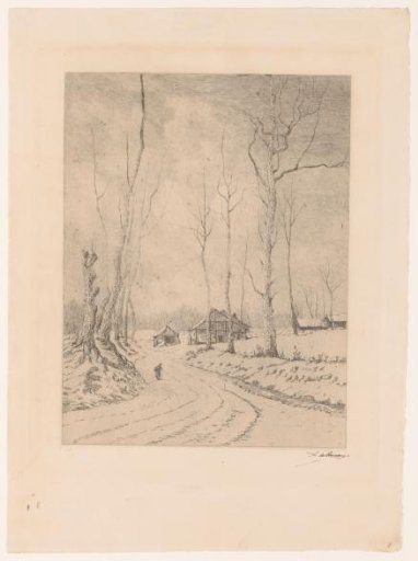 Winter landscape near Oudergem