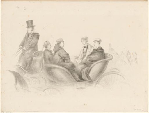Four Students in a Carriage