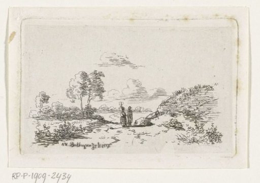 Landscape with Two Figures on a Sandy Path