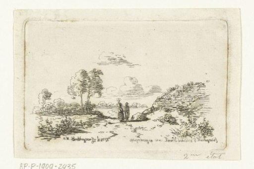 Landscape with Two Figures on a Sandy Path
