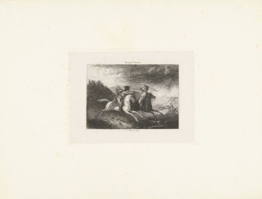 Fight Between a Hussar and a Cuirassier